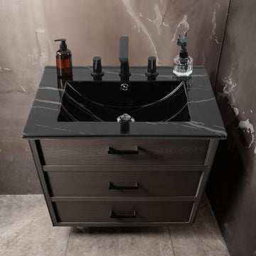 Ancillary 3-Hole 20 in. W x 18.25 in. D Classic Contemporary Rectangular Ceramic Single Sink Basin Vanity Top